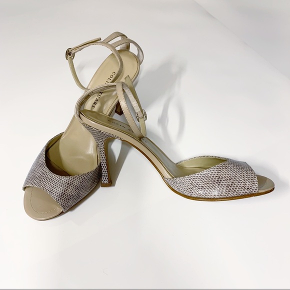 Colin Stuart- Snake Skin Ankle Strap Heel - Picture 3 of 6